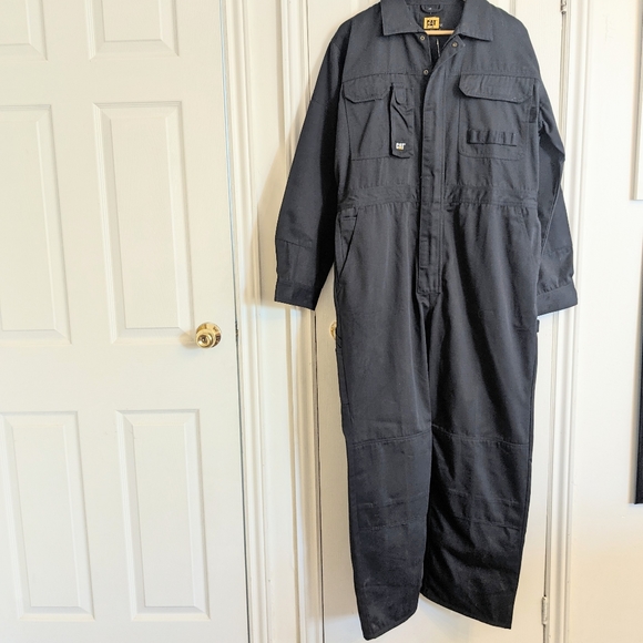 Navy CAT Workwear Jumpsuit - Picture 4 of 11
